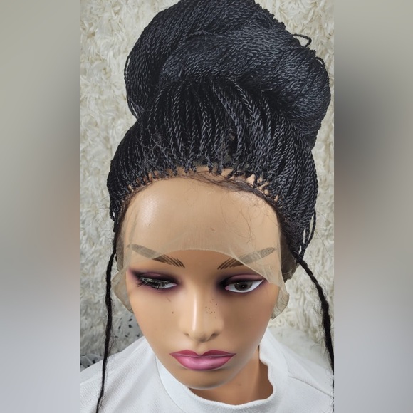 Elegant Black Braided Wig